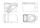 680x395x475mm One Piece Intelligent Electric Smart Toilet Automatic Instant Heating - NZHomeware
