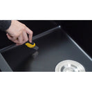 680x440x220mm Black Single Bowl Granite Quartz Stone Kitchen/Laundry Sink with Overflow Top/Under Mount - NZHomeware