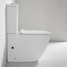 690x370x830mm Ceramic White Box Rimless & Tornado Back To Wall Toilets Suite Two Piece Toilets - NZHomeware