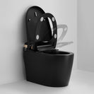 690x395x490mm One Piece Intelligent Electric Smart Toilet Automatic Instant Heating Matt Black - NZHomeware