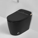 690x395x490mm One Piece Intelligent Electric Smart Toilet Automatic Instant Heating Matt Black - NZHomeware