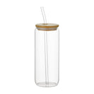 6PCs 500ml Mason Jar Clear Glass Tumbler Iced Drinking Tea Coffee Beer Cups Lids Straws Brushes Gift - NZHomeware