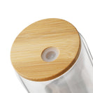 6PCs 500ml Mason Jar Clear Glass Tumbler Iced Drinking Tea Coffee Beer Cups Lids Straws Brushes Gift - NZHomeware