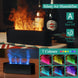 7 - Color Light Flame Aroma Diffuser | 150ml Ultrasonic Essential Oil Diffuser with Timer Black NZ - NZHomeware