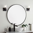 700mm Backlit Gunmetal Grey Frame Round LED Mirror with Motion Sensor Auto On - NZHomeware