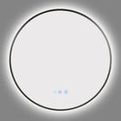 700mm Backlit Gunmetal Grey Frame Round LED Mirror with Motion Sensor Auto On - NZHomeware