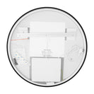 700mm Backlit Gunmetal Grey Frame Round LED Mirror with Motion Sensor Auto On - NZHomeware