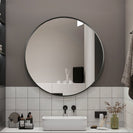 700mm Backlit Gunmetal Grey Frame Round LED Mirror with Motion Sensor Auto On - NZHomeware