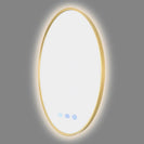 700mm Backlit Yellow Gold Round LED Mirror | Motion Sensor & Antifog Bathroom Mirror NZ - NZHomeware