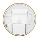 700mm Backlit Yellow Gold Round LED Mirror | Motion Sensor & Antifog Bathroom Mirror NZ - NZHomeware