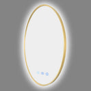 700mm Backlit Yellow Gold Round LED Mirror | Motion Sensor & Antifog Bathroom Mirror NZ - NZHomeware