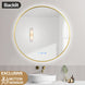700mm Backlit Yellow Gold Round LED Mirror | Motion Sensor & Antifog Bathroom Mirror NZ - NZHomeware