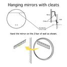 700mm Round LED Wall Mirror with Motion Sensor Auto On Dimister Touch Switch 3 Colours Lighting on 20mm Rim - NZHomeware