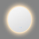 700mm Round LED Wall Mirror with Motion Sensor Auto On Dimister Touch Switch 3 Colours Lighting on 20mm Rim - NZHomeware