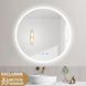 700mm Round LED Wall Mirror with Motion Sensor Dimister Touch Switch 3 Colours Lighting on 20mm Rim - NZHomeware
