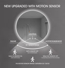 700x700mm Round LED Mirror with Motion Sensor Auto On Demister Backlit Touch Switch 3 Colours Lighting Frameless - NZHomeware