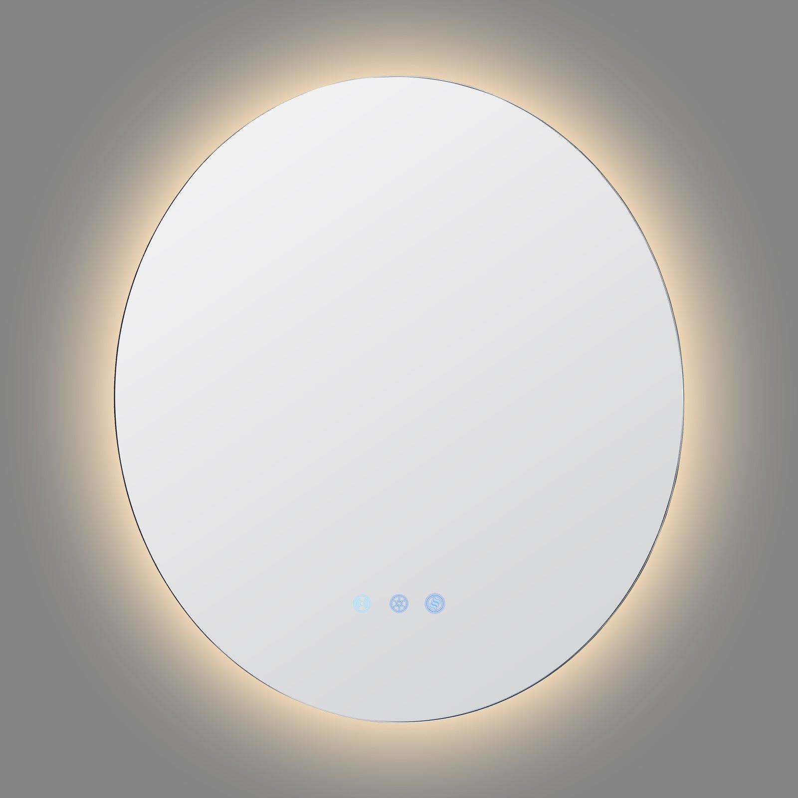 700x700mm Round LED Mirror with Motion Sensor Auto On Demister Backlit ...