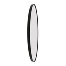 700x700x20mm Black Aluminum Framed Round Bathroom Wall Mirror - NZHomeware