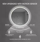 700x700x40mm Round Bathroom LED Mirror with Motion Sensor Auto On Demister Touch Sensor Switch Wall Mounted - NZHomeware