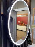 700x700x40mm Round Bathroom LED Mirror with Motion Sensor Auto On Demister Touch Sensor Switch Wall Mounted - NZHomeware