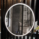 700x700x40mm Round Bathroom LED Mirror with Motion Sensor Auto On Demister Touch Sensor Switch Wall Mounted - NZHomeware