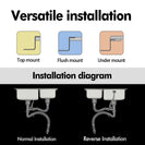 710x450x205mm 1.2mm Handmade Round Corners Double Bowls Top / Undermounted / Flush Mounted Kitchen Sink With Overflow Corrosion Resistant Oilproof Easy To Clean Scratch Resistant - NZHomeware