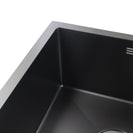 710x450x205mm Dark Grey Stainless Steel Handmade Double Bowls Top/Undermounted Kitchen Sinks With Overflow - NZHomeware