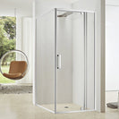 750*900*1900mm Swing Shower Glass Door and Return Only - NZHomeware