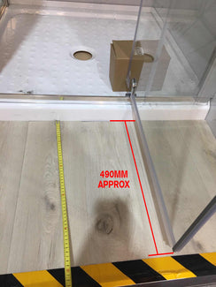 750*900*750mm 1900mm Height 3 - Side Swing Door Rectangle Shower Box - NZHomeware