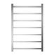 750Hx500Wx120D mm Square Brushed Nickel Heated Towel Rail 7 Bars - NZHomeware