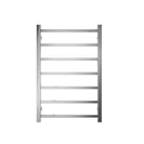 750Hx500Wx120D mm Square Chrome Heated Towel Rail 7 Bars - NZHomeware