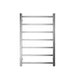 750Hx500Wx120D mm Square Chrome Heated Towel Rail 7 Bars - NZHomeware