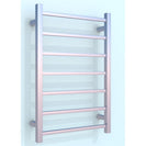 750Hx500Wx120D mm Square Chrome Heated Towel Rail 7 Bars - NZHomeware
