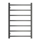 750Hx500Wx120D mm Square Gunmetal Grey Heated Towel Rail 7 Bars - NZHomeware