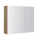 750x150x750mm Plywood 2 - Door Light Oak Mirror Cabinet - NZHomeware
