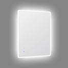 750x600mm Rectangle LED Mirror with Motion Sensor Auto On Demister Touch Switch 3 Colours Lighting on Rim Frameless PC Lampshade - NZHomeware