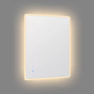750x600mm Rectangle LED Mirror with Motion Sensor Auto On Demister Touch Switch 3 Colours Lighting on Rim Frameless PC Lampshade - NZHomeware