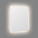 750x600mm Rectangle LED Mirror with Motion Sensor Auto On Demister Touch Switch 3 Colours Lighting on Rim Frameless PC Lampshade - NZHomeware