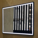 750x600x40mm Rectangle LED Mirror with Motion Sensor Auto On Demister Touch Sensor Switch Wall Mounted Horizontal or Vertically - NZHomeware
