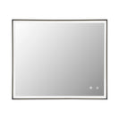 750x600x40mm Rectangle LED Mirror with Motion Sensor Auto On Demister Touch Sensor Switch Wall Mounted Horizontal or Vertically - NZHomeware
