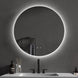 750x750mm Round LED Mirror with Demister Backlit Touch Switch 3 Colours Lighting Frameless - NZHomeware