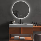 750x750mm Round LED Mirror with Demister Backlit Touch Switch 3 Colours Lighting Frameless - NZHomeware