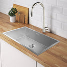 760x450x205mm 1.2mm Stainless Steel Handmade Single Bowl Top/Flush/Undermount Kitchen/Laundry Sink With Overflow - NZHomeware