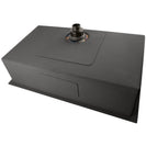 760x450x205mm Dark Grey Stainless Steel Handmade Single Bowl Top/Undermounted Kitchen/Laundry Sinks With Overflow - NZHomeware