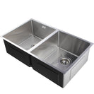 770x450x200mm 1.2mm Handmade Double Bowls Top/Undermounted Kitchen Sinks With Overflow Corrosion Resistant Oilproof Easy To Clean Scratch Resistant - NZHomeware