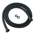8 inch 200mm Round Black Twin Shower Set Top/Bottom Water Inlet - NZHomeware