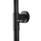 8 inch 200mm Round Black Twin Shower Set Top/Bottom Water Inlet - NZHomeware
