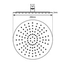 8 inch Round Bottom Water Inlet Black Twin Shower Set With Mixer - NZHomeware