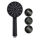 8 inch Round Bottom Water Inlet Black Twin Shower Set With Mixer - NZHomeware