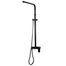 8 inch Round Bottom Water Inlet Black Twin Shower Set With Mixer - NZHomeware